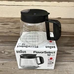 Braun Flavor Select Cup Replacement Carafe KFK12C Glass Coffee Pot Nib. Fixed Price $19.98.