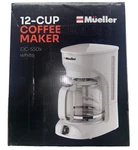 Mueller 12 Cup Coffee Maker DC-550X White Brewer Keep Warm Anti-drip New. Fixed Price $23.80.