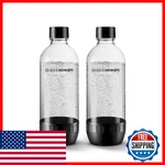 Sodastream 1L Classic Dws Carbonating Bottle Black Twinpack - Of 2. Fixed Price $25.41.