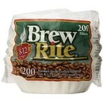 Brew Rite 200 Pack Coffee Filter Basket Style 3-1/4X2-1/4". Fixed Price $10.50.