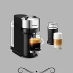 Delonghi ENV120CAE Vertuo Next Espresso Capuccino Machine, Chrome. Fixed Price $79.99.