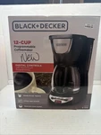 Black+decker 12-CUP Programmable Coffeemaker DCM100B Digital Controls. Fixed Price $30.00.