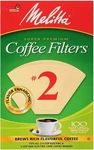 Melitta Cone Coffee Filter #2 100 Count- Natural Brown. Fixed Price $11.75.