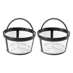 2 Pack Reusable Coffee Filters, 4-5 Cup Basket, Nylon Mesh Coff.... Fixed Price $10.31.