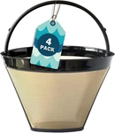 #4 Gold Cone Reusable Permanent Coffee Basket Filter Replacement For Cuisinart. Fixed Price $26.29.