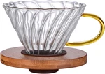Glass Coffee Dripper/filter - Cone Pour Over With Bamboo St. Fixed Price $19.99.