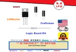 Repair Kit For Craftsman Chamberlain 14LG636D 14GR636E Circuit Board. Fixed Price $16.99.