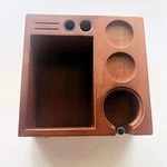 Ikape Wooden Espresso Tamper Station Knockbox Organizer- Sold As Is. Fixed Price $50.00.