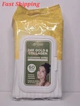 Clear Beauty 24K Gold & Collagen 60 Cleansing Wipes. Hydrates,plumps Purifies.. Fixed Price $8.99.