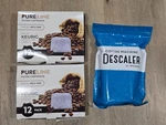 Pureline PLC-900 Keurig Water Filters 24 Pack + Impresa Descaler Bottles. Fixed Price $29.99.