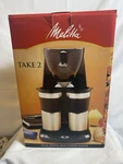 Melitta Take Dual Stainless Steel Travel Drip Mug Coffee Maker (ME2TMB) New. Fixed Price $58.87.