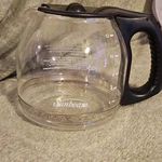 Sunbeam 12 Cup Replacement Carafe Coffee Glass Pot Black Handle Very Nice Clean. Fixed Price $14.50.