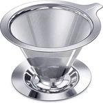 Pour Over Coffee Dripper, Slow Paperless Filter, Stainless Steel. Fixed Price $23.31.
