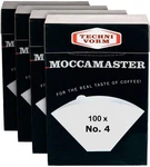 Moccamaster Technivorm 85022 Paper Filter No. 4 White Pack Of Boxe. Fixed Price $37.99.