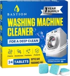 Bastion Washing Machine Cleaner Tablets 24 Pack- 1YEAR Supply Descaler Deodorier. Fixed Price $13.95.