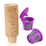 Haetyly 2 Pack Reusable With 100 Count + K-cups, Natural. Fixed Price $28.90.