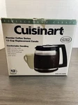 Cuisinart DCC-1200PRC Glass Carafe Black. Fixed Price $24.99.
