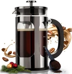 Bayka French Coffee Maker, Large 304 Stainless Steel Press, Cold. Fixed Price $33.89.