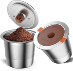 Rethone K Reusable Coffee Pods, Stainless Steel Cups Compatible W. Fixed Price $34.99.
