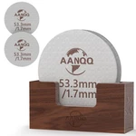 Aanqq 2 Puck SCREEN(53.5MM) & Handmade Stand, Silver Brown. Fixed Price $23.77.