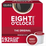 Eight Clock, The Original, K-cup Pods, Medium Roast Coffee, 192 Count. Fixed Price $90.09.