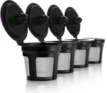 4 Pack Reusable Cups For Keurig Coffee Makers Bpa-free Black. Fixed Price $14.45.