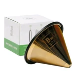 Barista Warrior Reusable Coffee Filter - Stainless 03, Gold Titanium Coated. Fixed Price $49.81.