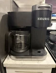 Keurig K-duo Essentials Single Serve K-cup Pod & 12-CUP Carafe Coffee Maker. Fixed Price $90.00.