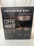 Ovente 12-CUP Coffee Maker, Auto Keep Warm Function, Anti-drip New In Box. Fixed Price $15.00.