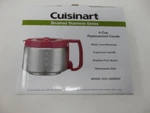 New Cuisinart Cup Red Replacement Carafe Model DCC-450RRCF. Fixed Price $34.99.