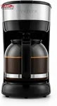 Ovente 12-CUP Drip Coffee Maker With Borosilicate Glass Carafe, One-touch Operat. Fixed Price $28.26.