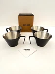 MHW-3BOMBER Matte Black Stainless Steel Espresso Measuring Cups Set Of 4 (new). Fixed Price $31.64.