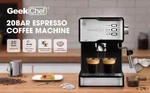 Geek Chef Espresso Machine 20 Bar,cappuccino Maker With Milk Frother, 1.5L Water. Fixed Price $179.97.