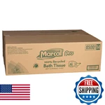 Marcal Pro 5001 100% Recycled Two-ply Bath Tissue, White, Sheets/roll, 48. Fixed Price $87.33.