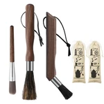 3PCS Professional Coffee Brush, Grinder Set, Natural Boar Bristles. Fixed Price $28.56.