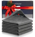 Kyonano Barista Micro Cleaning Towels 4 Pack - Perfect X 12'', Black. Fixed Price $17.13.