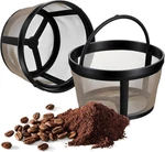 2PC Reusable Gold Mesh Coffee Filter Basket 4-5 Cup Permanent Replacement Handle. Fixed Price $11.05.