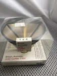 New Vintage Braun 23K Gold Plated Swiss Permanent Coffee Filter Switzerland. Fixed Price $100.00.