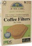 No. 4 Coffee Filters 100 Count, Ct. Fixed Price $15.99.