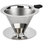 Nkove Pour Over Coffee Dripper Stainless Steel 4.7"D X 5.5"W 3.1"H, Silver. Fixed Price $14.52.