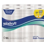 Windsoft Bath Tissue, 2-PLY, 284 Sheets, 24 Rolls. Fixed Price $38.53.