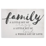 Stupell Industries Family Crazy Loud Love Inspirational Word Design Wall Plaque,. Fixed Price $37.92.