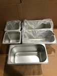 (5 Pk) 3-UPDATE Stainless Steel Steam 1/3 Size 6" SPH-336 & (2- Deep Pan). Fixed Price $79.95.