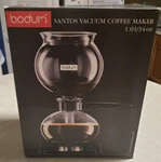 Bodum Santos Vacuum Coffee Maker 1208 1.01/34OZ New Open Box. Fixed Price $103.99.