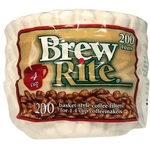 Brew Rite 4 Cup Coffee Basket Disposable Paper Filters 200 Count (white). Fixed Price $11.63.