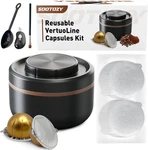 Reusable Vertuo Capsule Pods Kit For Nespresso With 100PC Foil Seals Lids,. Fixed Price $19.16.