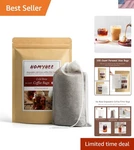 Easy Use Cold Coffee Filters 100 Disposable Bags For Mess-free Brewing. Fixed Price $18.97.