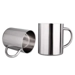 Imeea Coffee Mugs Unbreakable Double Walled 2 Count (pack 1), Silver. Fixed Price $27.73.