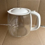 Krups 12 Cup Carafe Glass Coffee Pot White Handle & Lid F15B0G. Fixed Price $19.90.