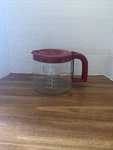 Kitchenaid 14CUP Glass Carafe Coffee Pot Red Lid Handle. Fixed Price $25.00.